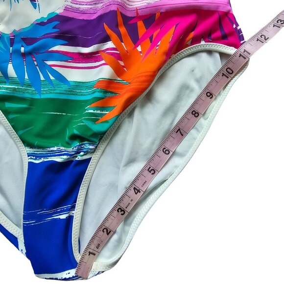 NWT COCO RAVE Floral One Piece Bathingsuit Back Detail sz 8 - Picture 11 of 12